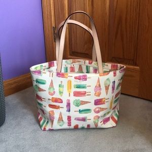 Kate Spade Ice Cream/Popsicle Zip Tote Bag